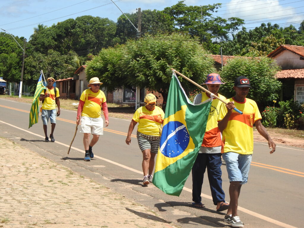 Percurso de 4 mil quilômetros já realizado pelos participantes da Marcha.
