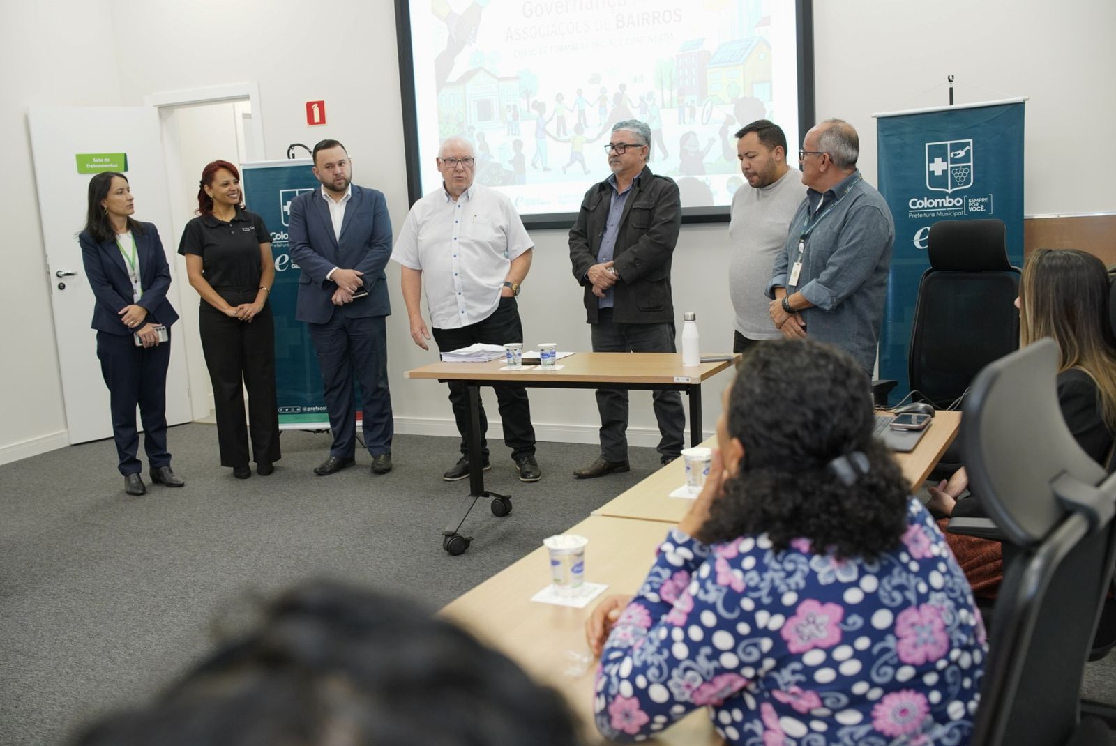 Grupo durante capacitação