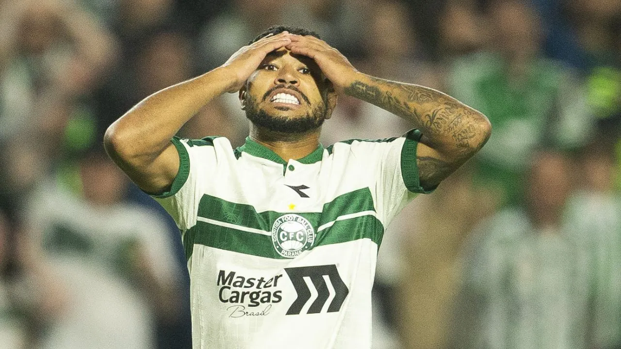 Coritiba é eliminado pelo Santos na Copa do Brasil. (Foto: Hedeson Alves/AGIF/Sipa USA/Icon Sport)