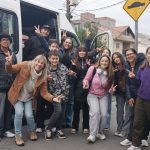 Equipe reunida para os Jogos Escolares