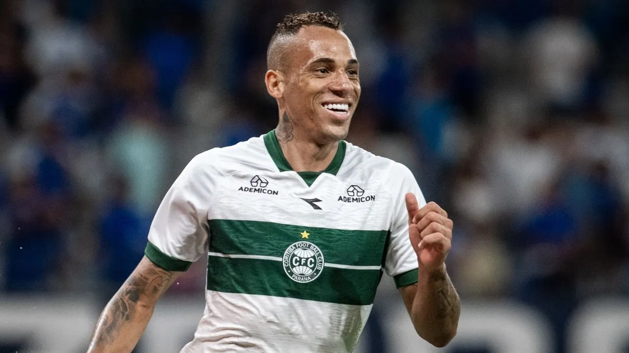 Breno Lopes pelo Coritiba. (Foto: JP Pacheco/Coritiba)