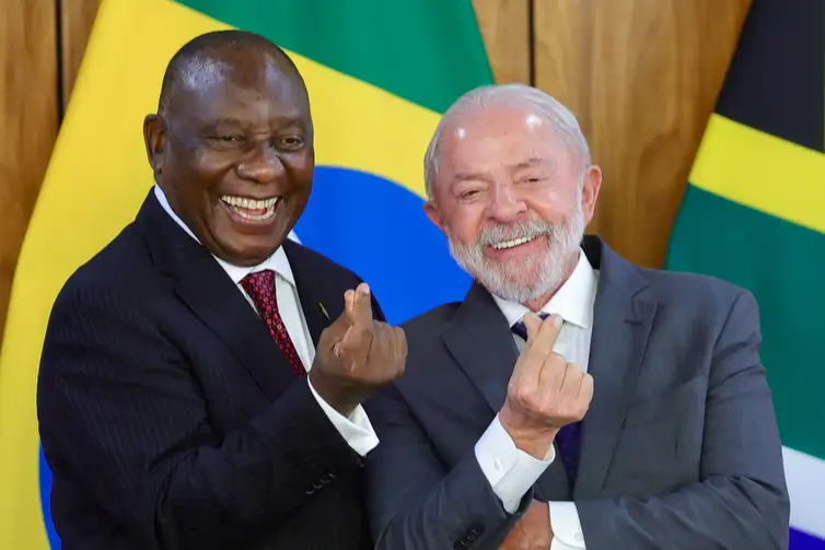 Brasília, 09/03/2026 Declaração a imprensa, durante encontro do presidente Luiz Inácio Lula da Silva com o presidente da África do Sul, Cyril Ramaphosa. Foto: Fabio Rodrigues-Pozzebom/ Agência Brasil