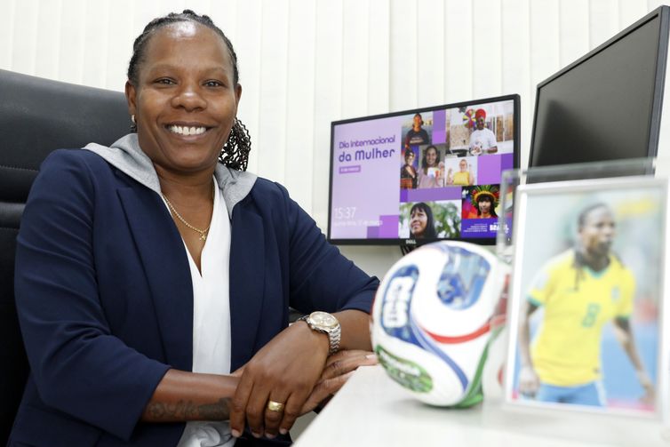 Formiga, ex-jogadora da Seleção Brasileira de Futebol.