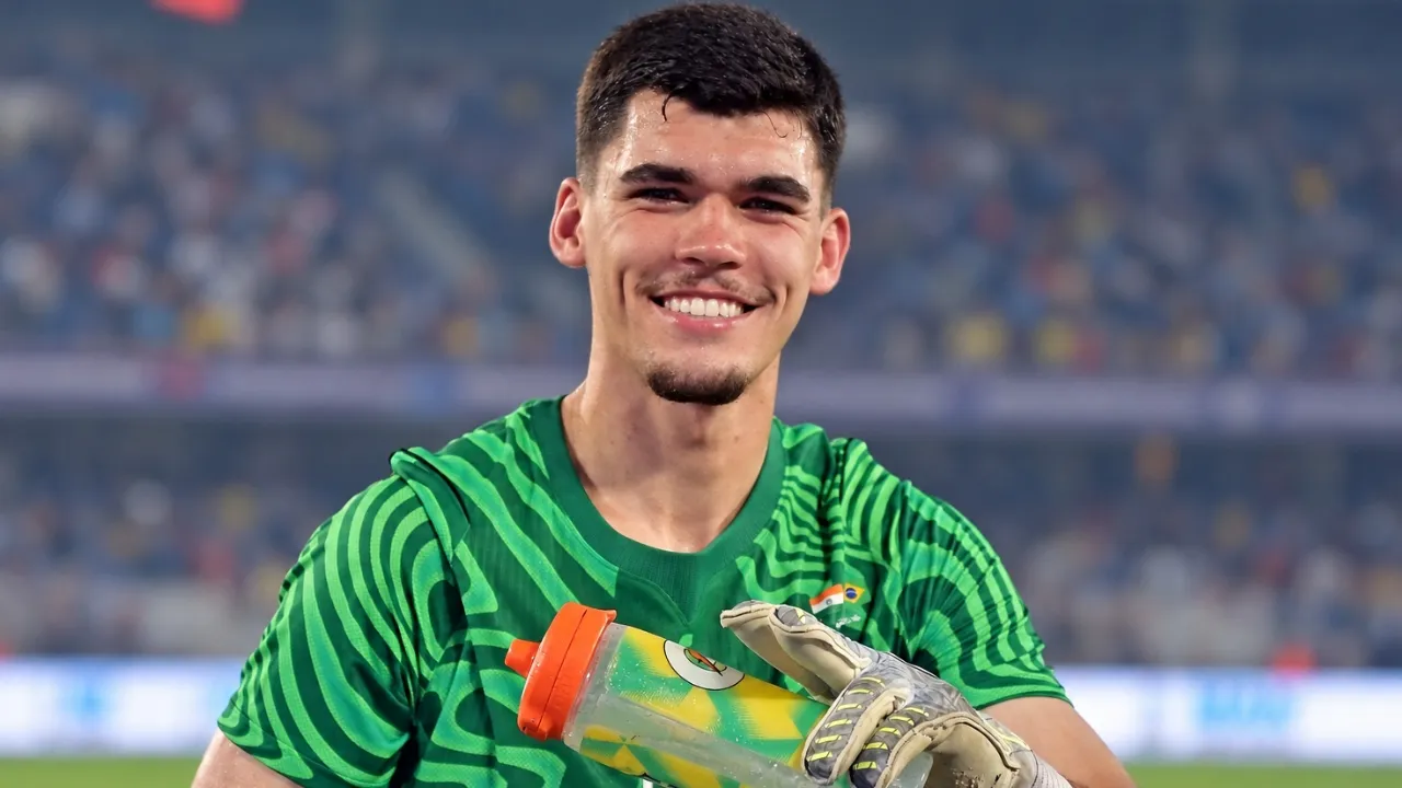 Pedro Morisco em ação pela seleção brasileira